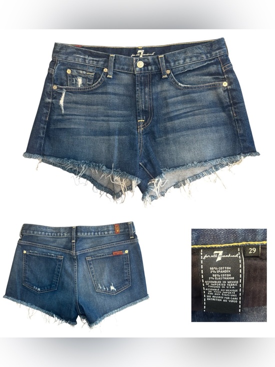 7 For All Mankind Pants - 7 For All Mankind Denim Cutoff Shorts